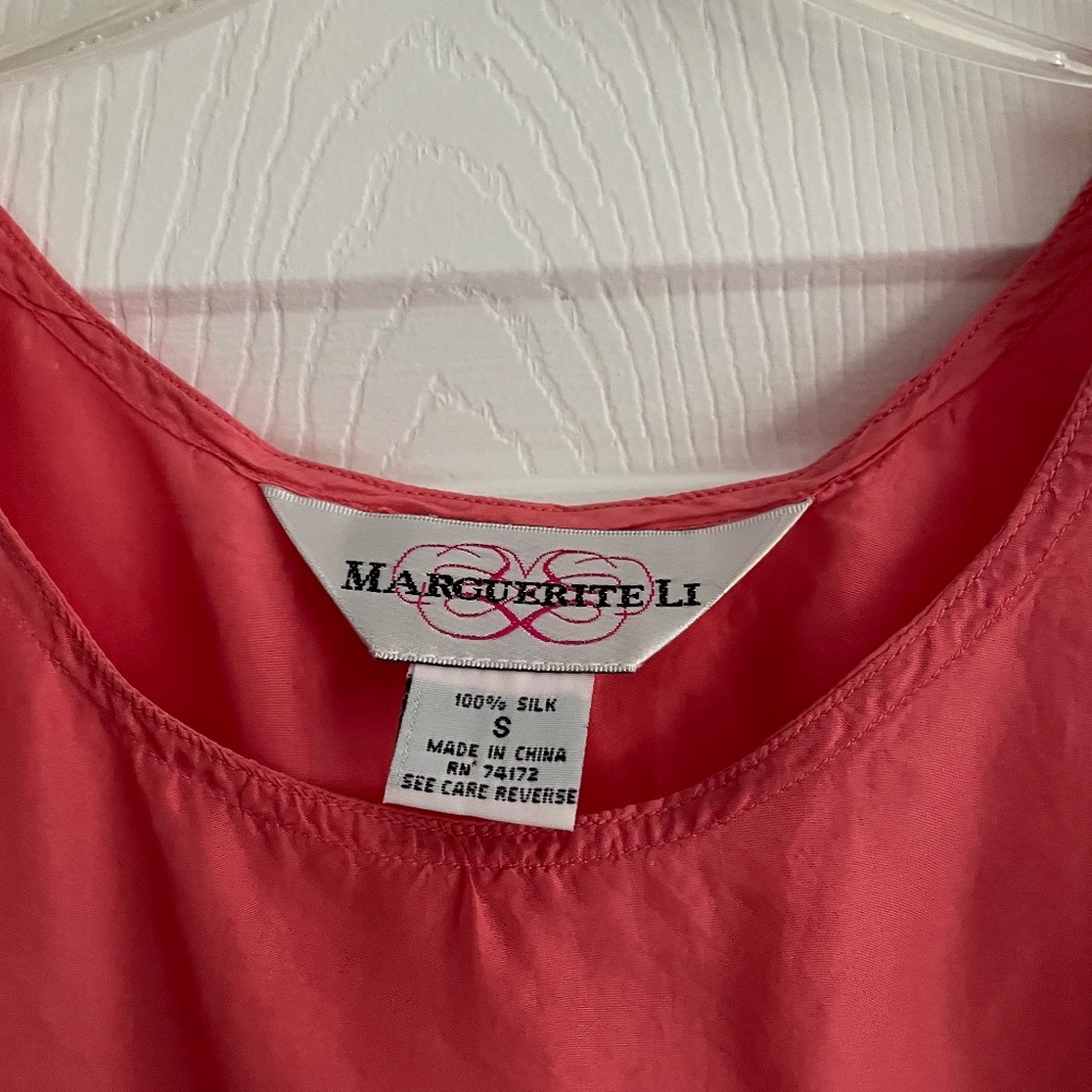 Vintage silk Marguerite Li Tank Top, Small - Picture 2 of 5